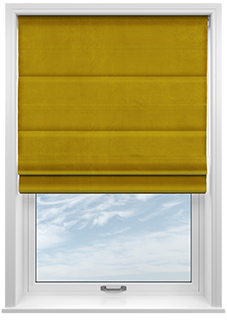 Ultra Luxe Velvet, Old Gold - Roman Blind